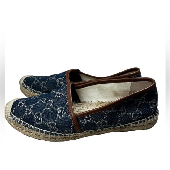 Gucci Blue Denim & Leather
 Espadrilles Ladies size... - Picture 10 of 11